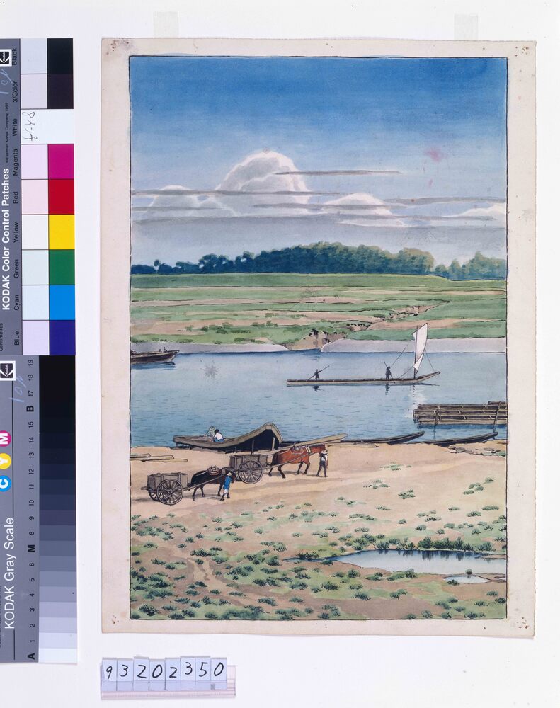 作品画像:東京二十景 矢口 原画