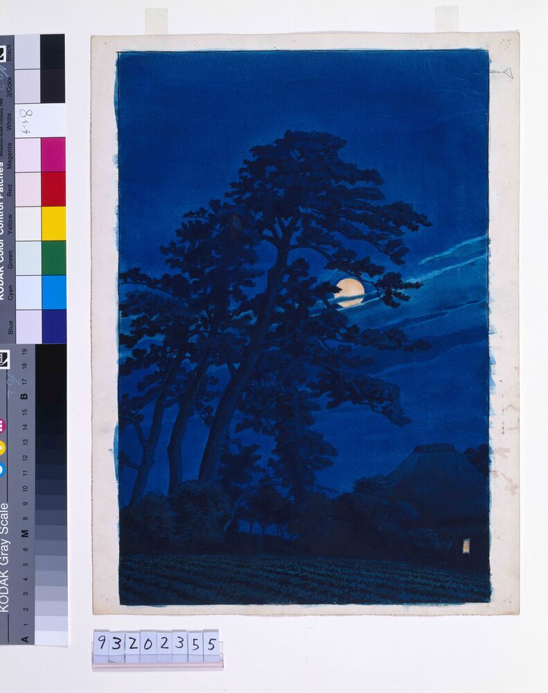作品画像:東京二十景 馬込の月 原画