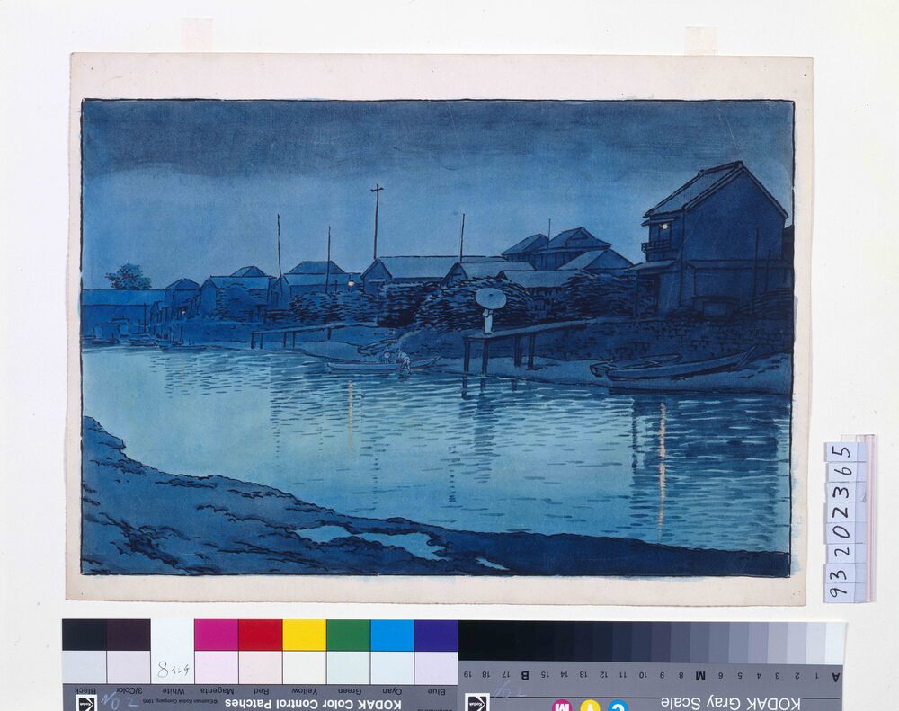 作品画像：東京二十景 大森海岸 原画