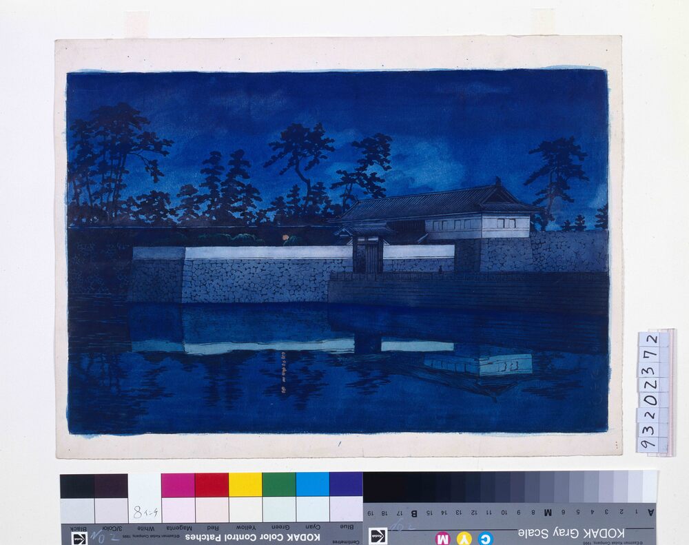 作品画像:東京二十景 桜田門 原画