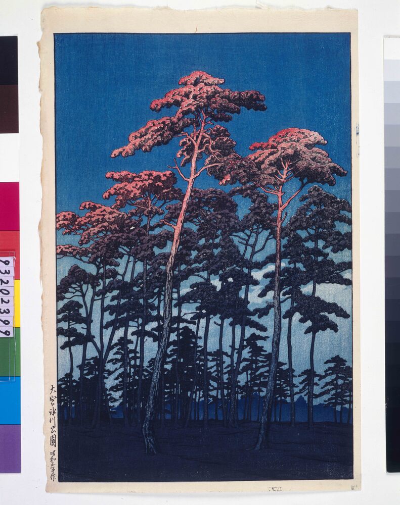 作品画像:大宮氷川公園 試摺