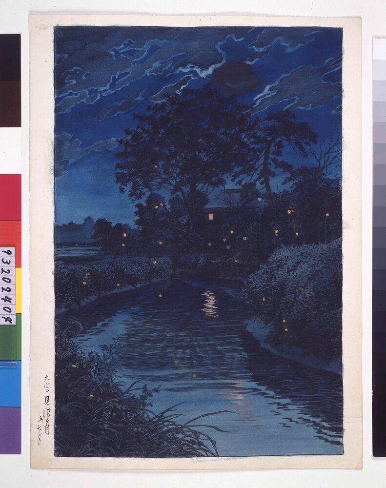 作品画像：大宮見沼川 原画