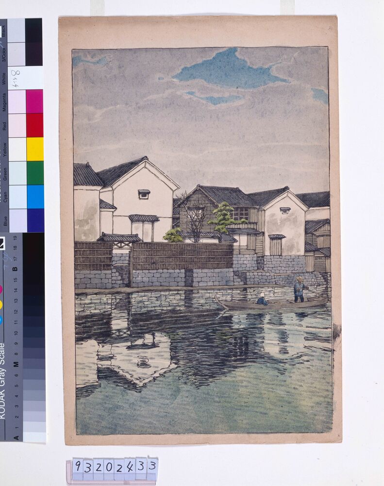 作品画像：旅みやげ第三集 出雲松江曇り日 原画