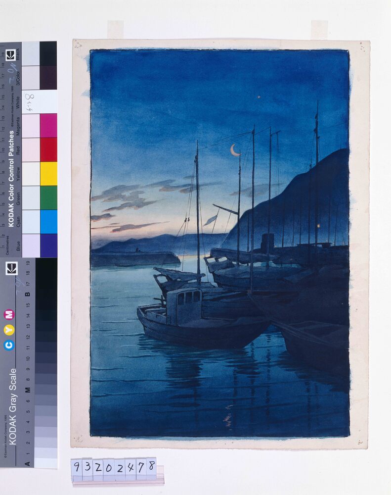 作品画像:旅みやげ第三集 別府の朝 原画