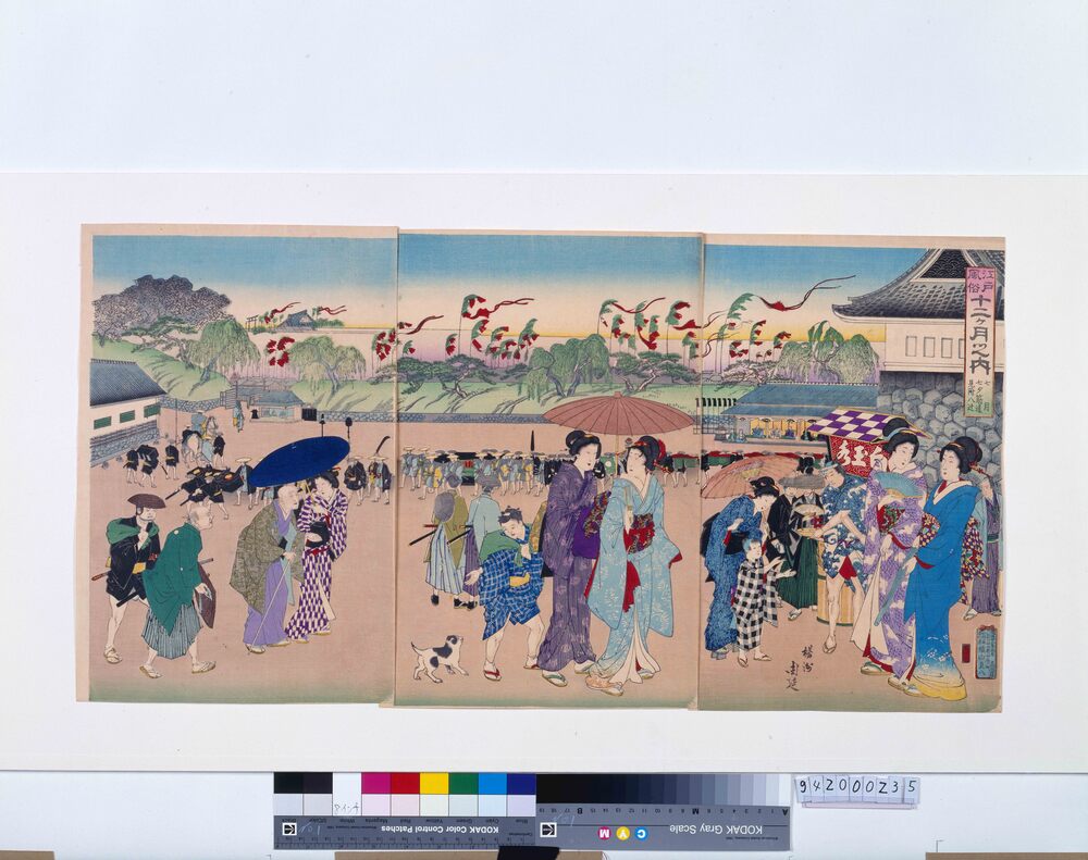 作品画像：江戸風俗十二ヶ月 七月