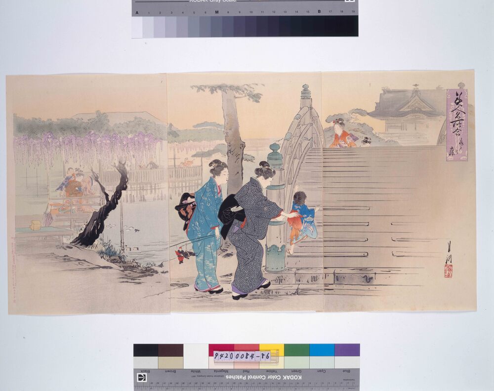 作品画像:美人名所合 亀戸乃藤