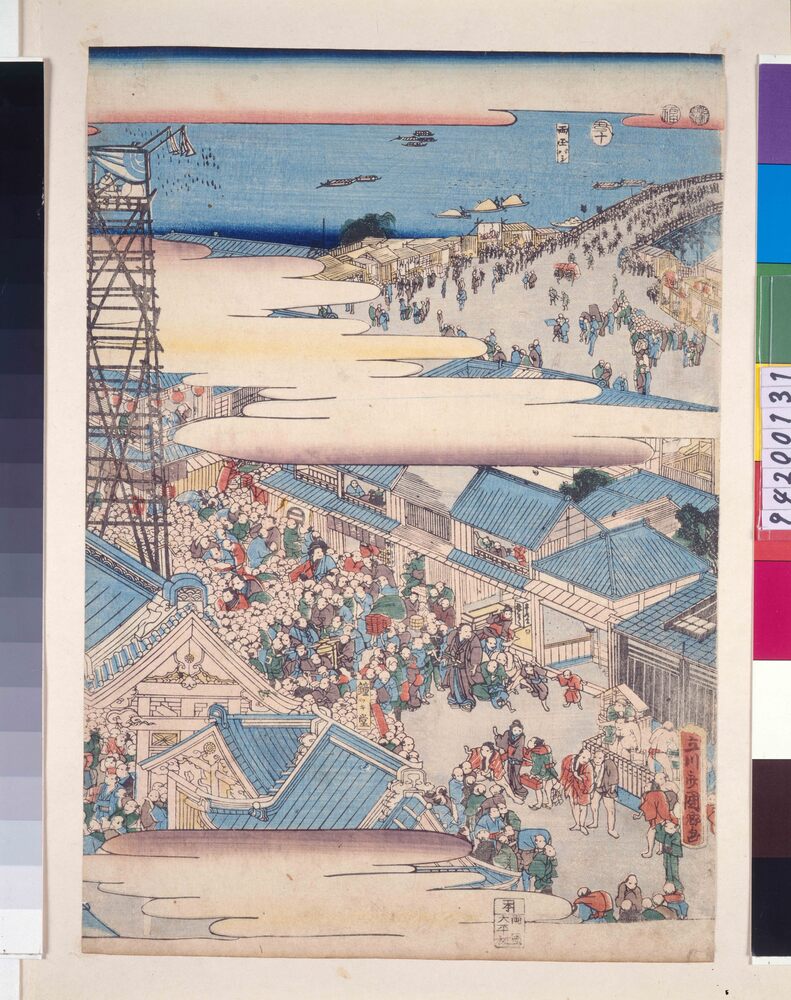 作品画像：両国大相撲繁栄図