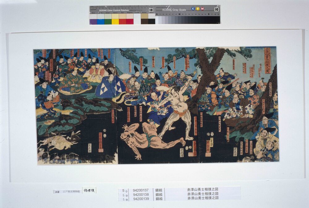 作品画像:赤沢山勇士相撲之図