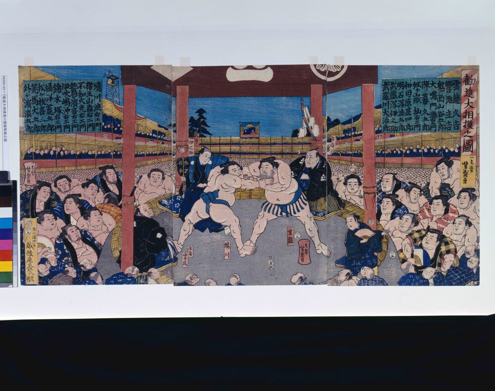 作品画像:勧進大相撲之図