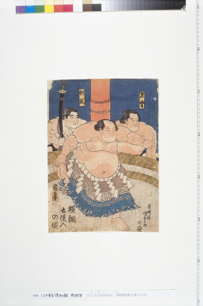 横綱稲妻土俵入之図