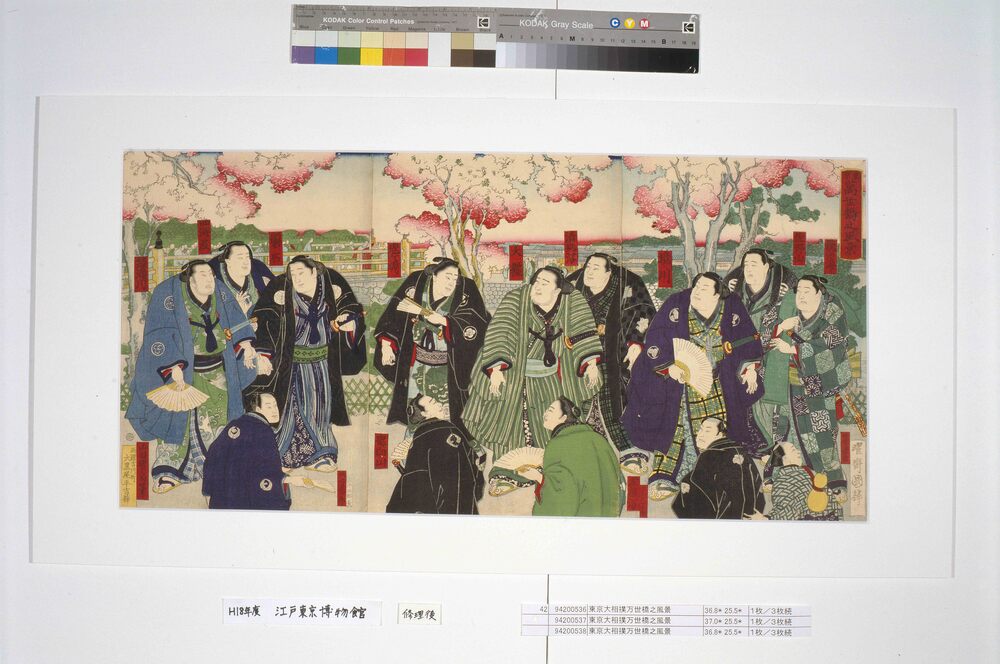 作品画像：東京大相撲万世橋之風景