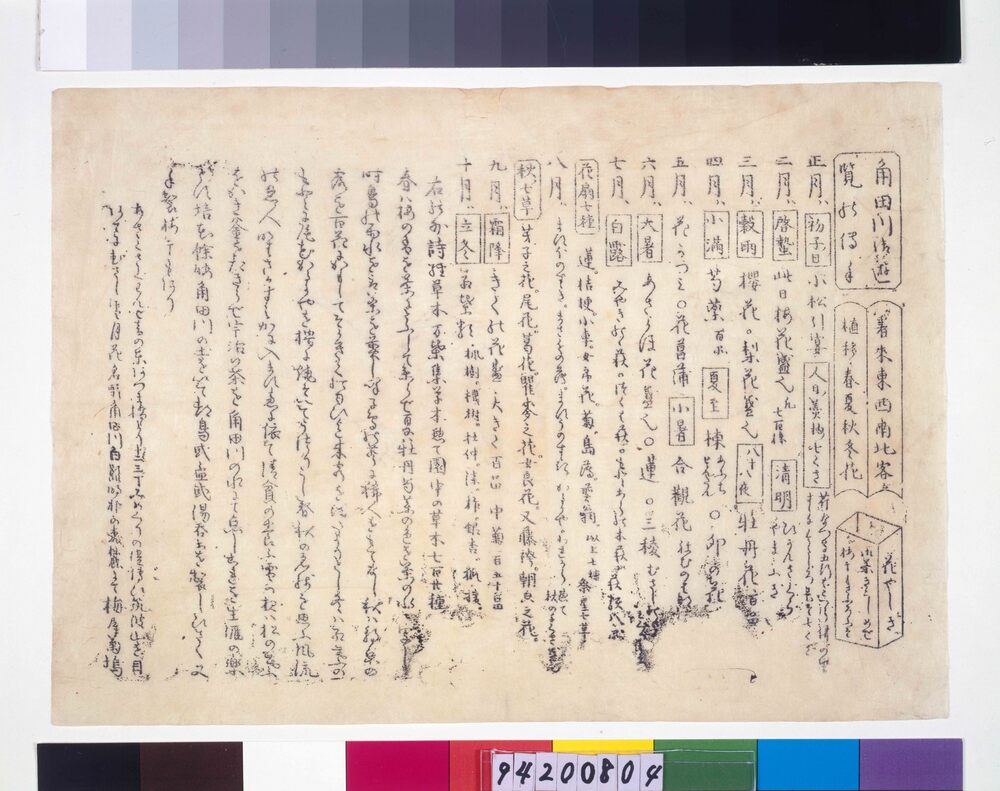 作品画像:角田川御遊覧之伝手 花やしき