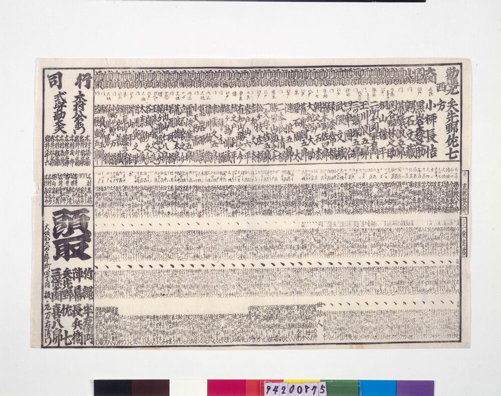 作品画像：大坂勧進大相撲番付
