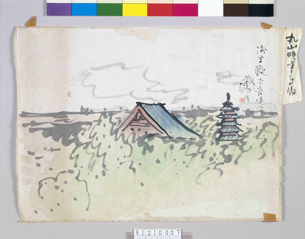 作品画像:浅草観世音境内