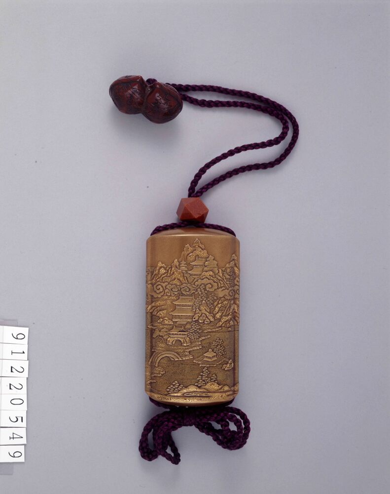 作品画像:楼閣山水蒔絵印籠