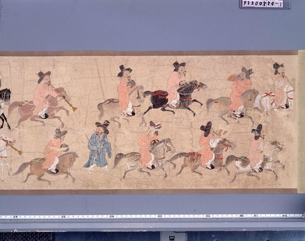 作品画像:朝鮮通信使行列図絵巻