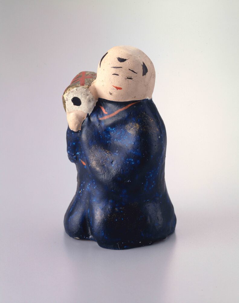 作品画像:今戸人形 五人ばやし(つつみ)