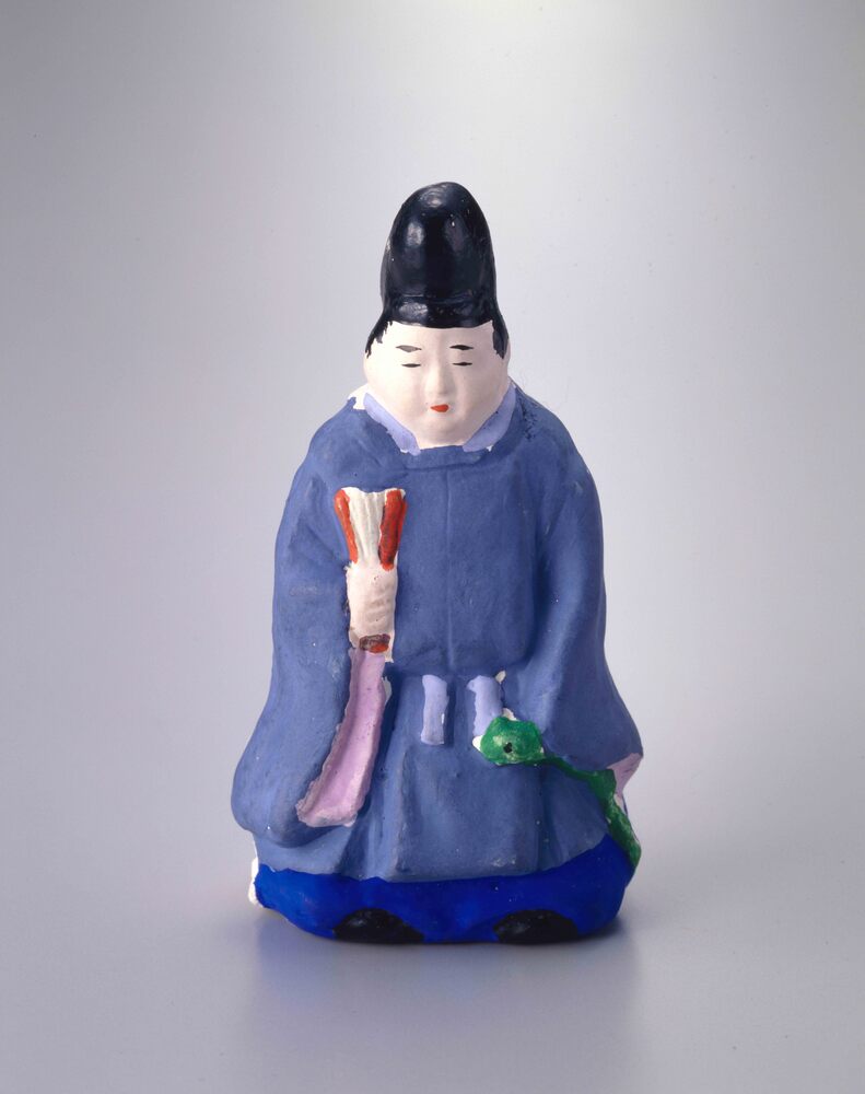作品画像:今戸人形 平重盛(巳年)