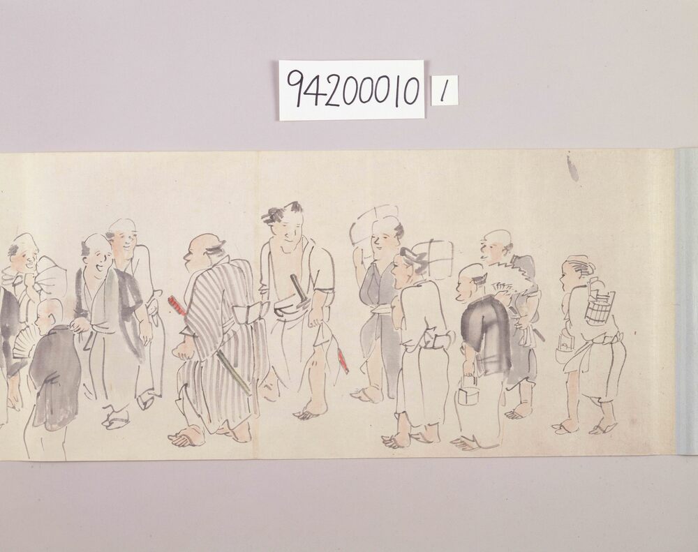 作品画像：[相撲仕度部屋とその周辺]