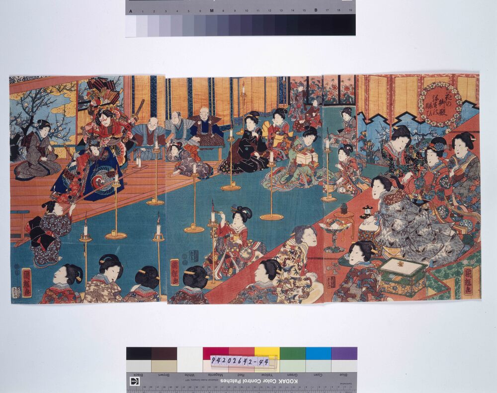 作品画像:花の御殿弥生の賑ひ