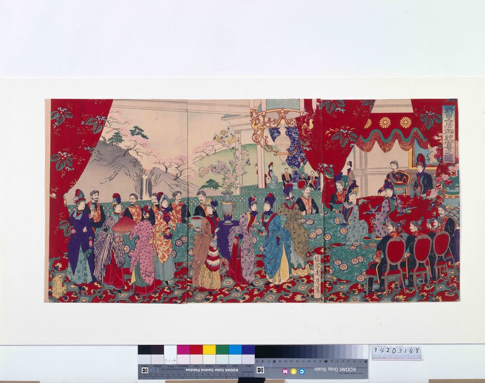 作品画像:新皇居御祝宴之図