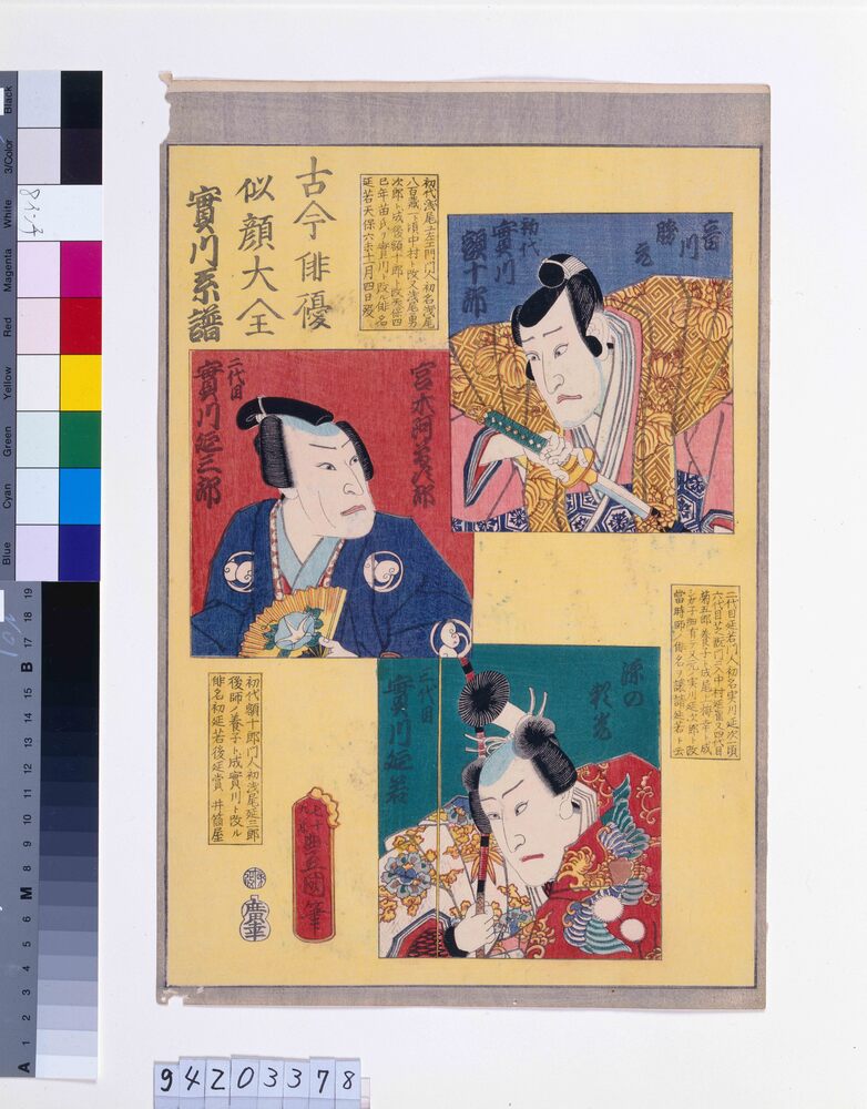 作品画像:古今俳優似顔大全 実川系譜