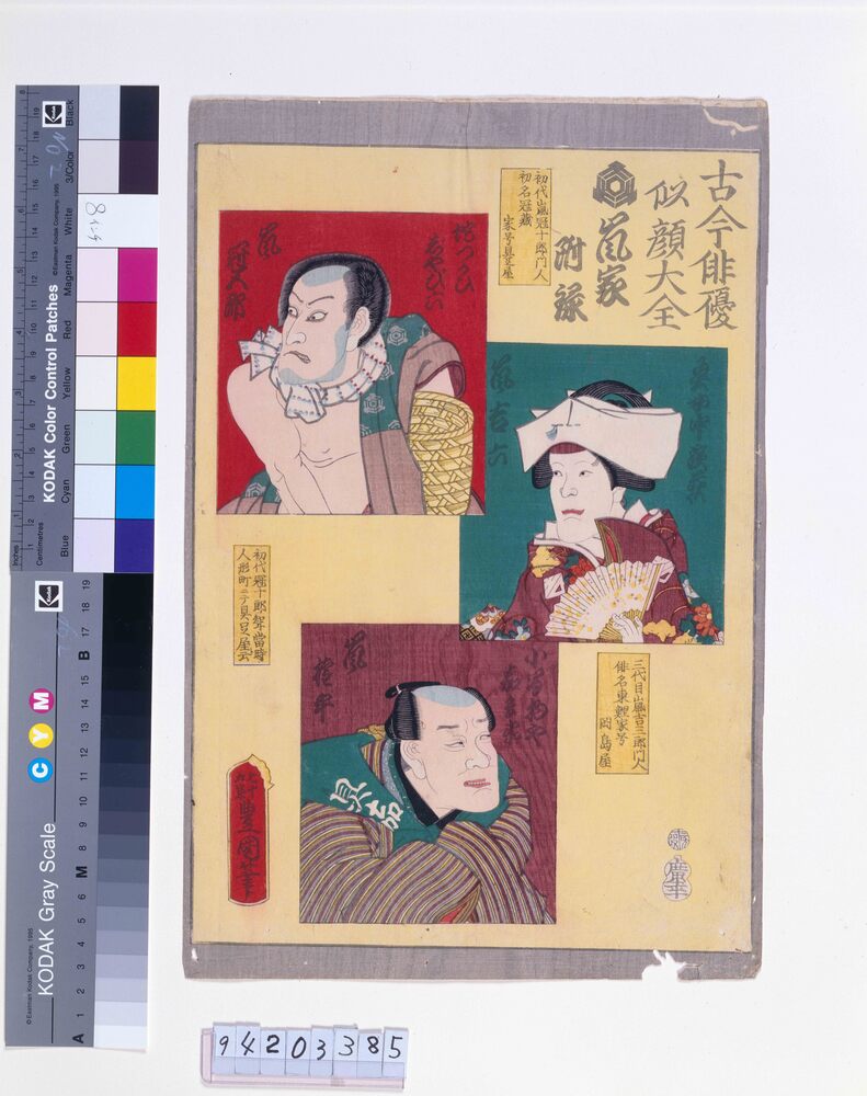 作品画像:古今俳優似顔大全 嵐家附禄