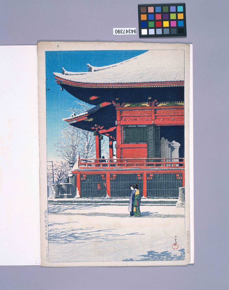 作品画像:浅草観音の雪晴