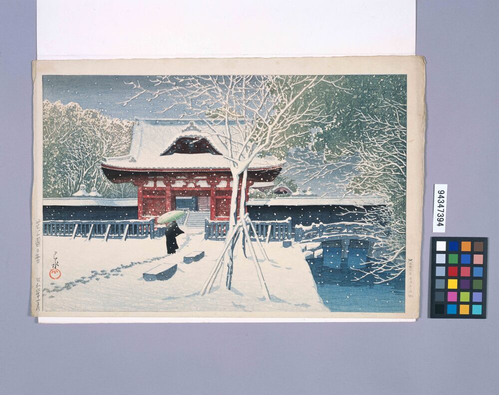 作品画像：芝公園の雪