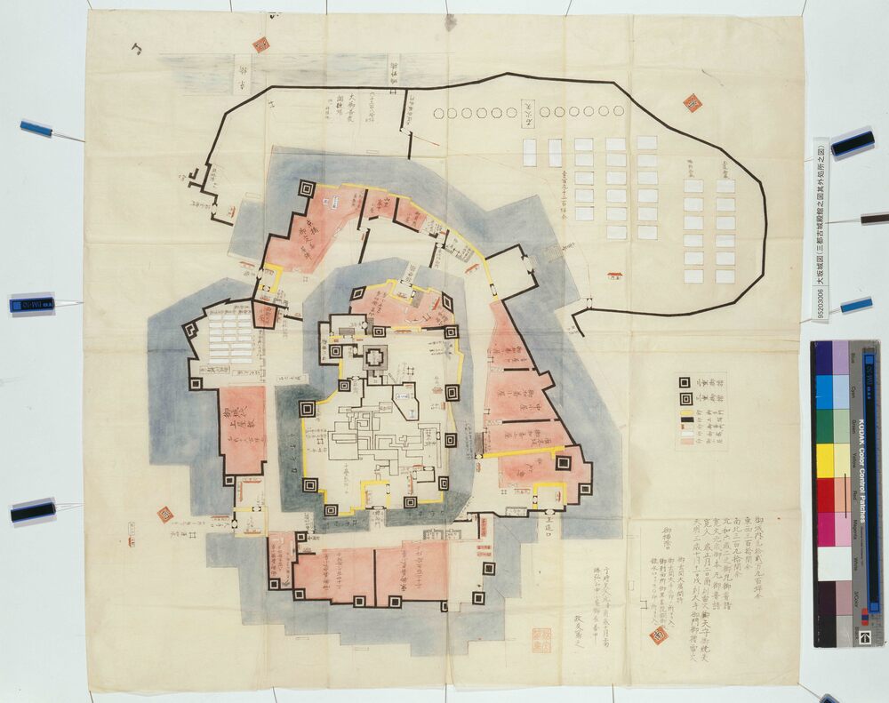 作品画像：大坂城図