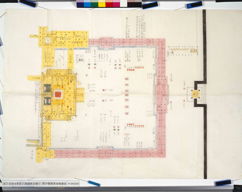 作品画像：京都御所紫宸殿の図