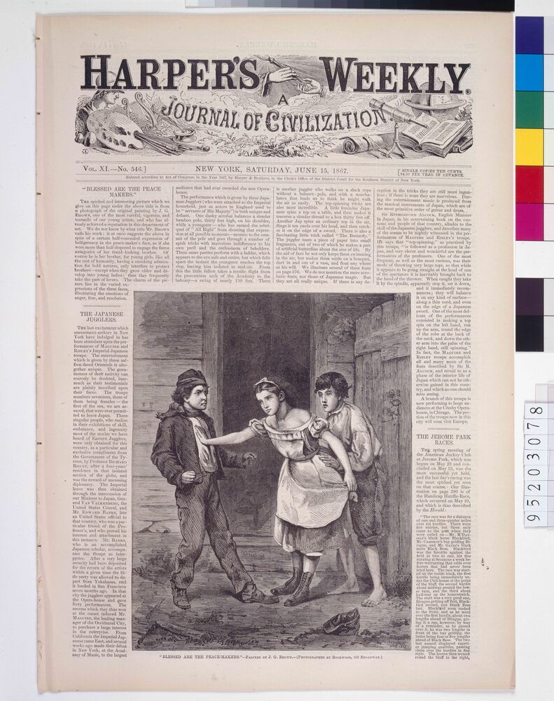 作品画像:HARPER’S WEEKLY Vol.ⅩⅠ No.546