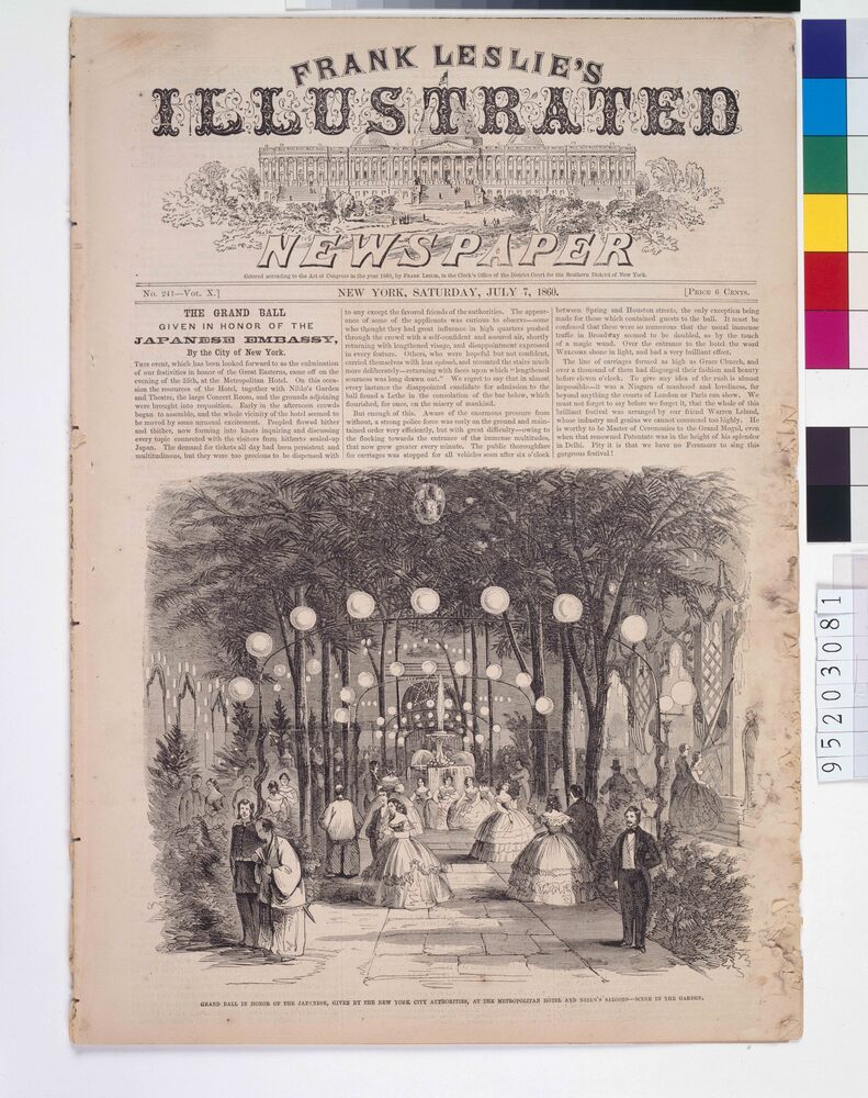 作品画像:FRANK LESLIE’S ILLUSTRATED NEWSPAPER No.241 Vol.Ⅹ