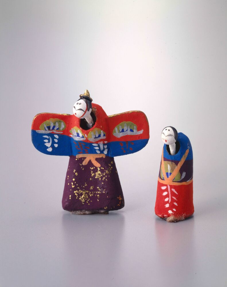 作品画像：土人形 立雛