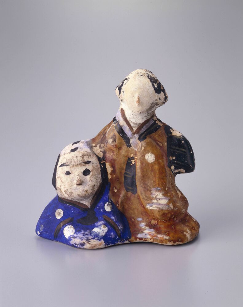 作品画像：泥人形 母子