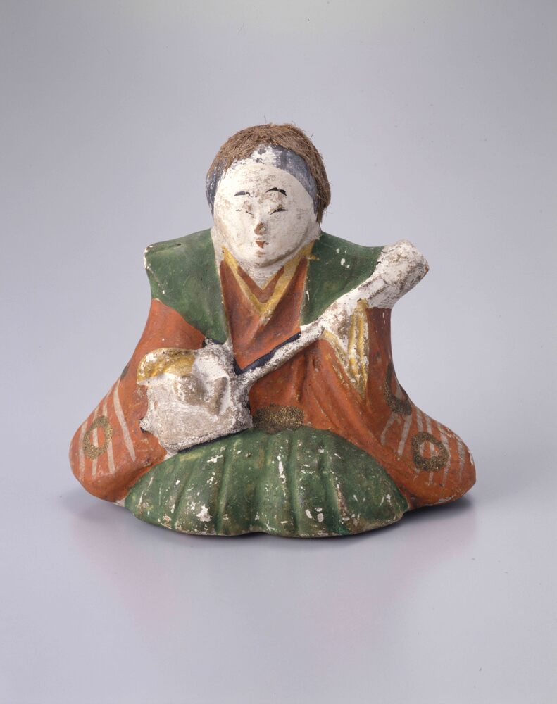 作品画像：泥人形 三味線弾き