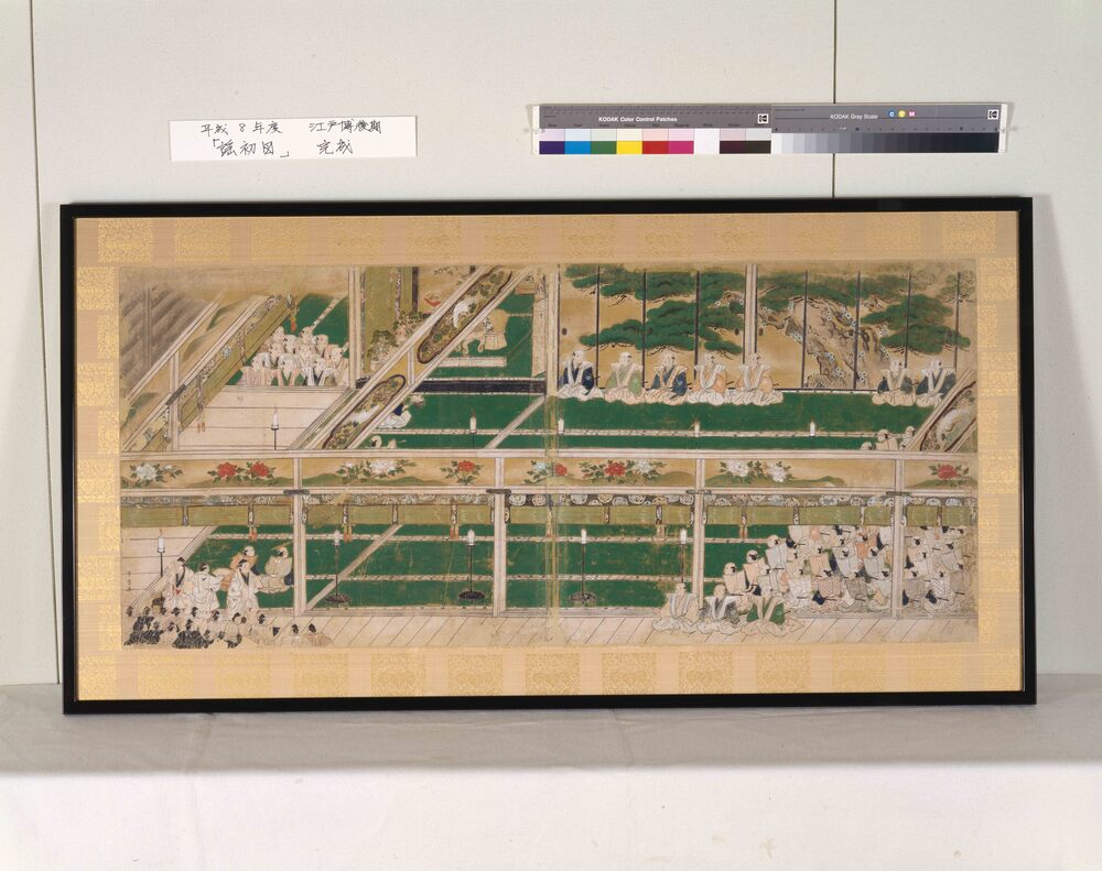 作品画像：謡初図屏風