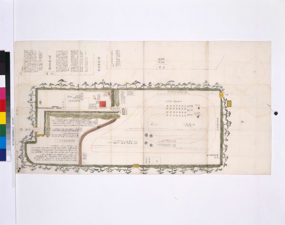 作品画像：江戸城植溜勢子稽古之図