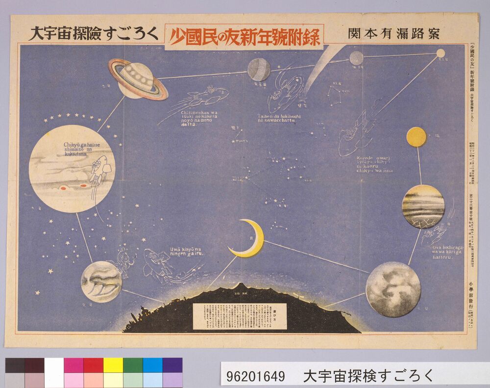 作品画像:大宇宙探検すごろく(『少国民の友』23巻10号付録)