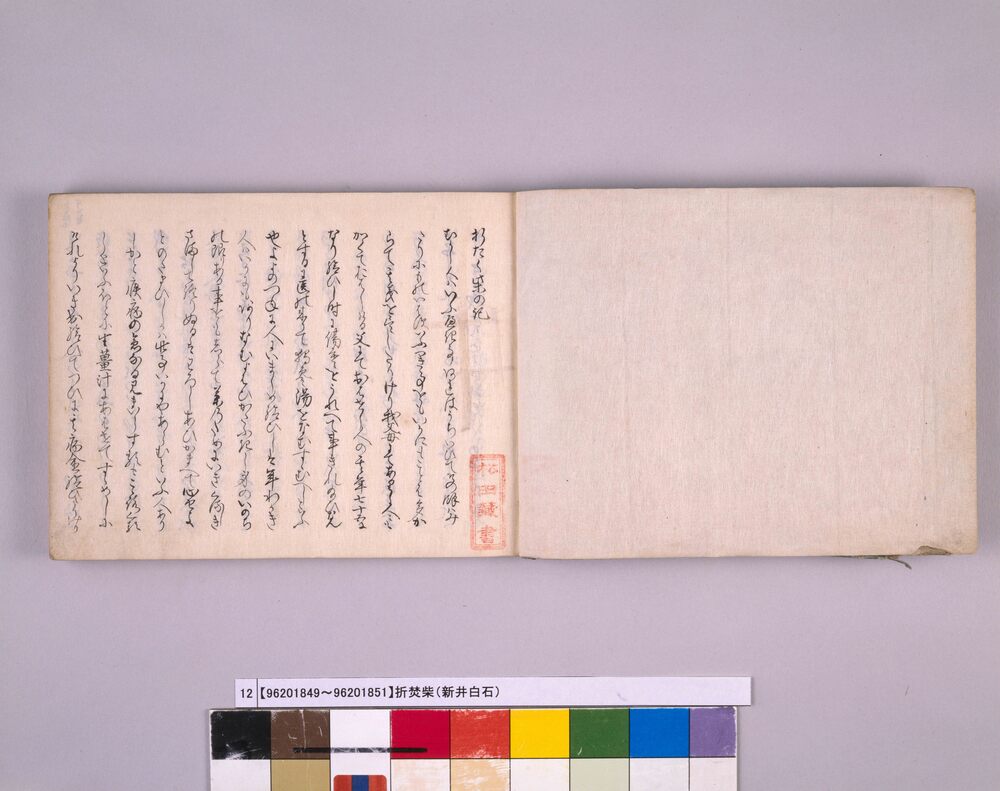 作品画像：折たく柴の記