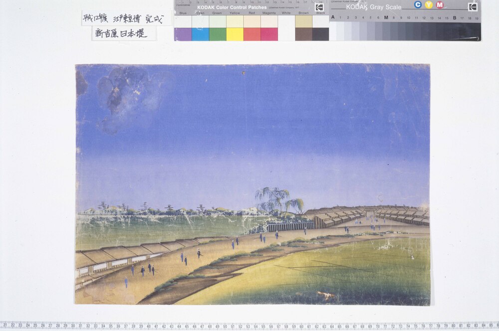作品画像:泥絵 新吉原日本堤