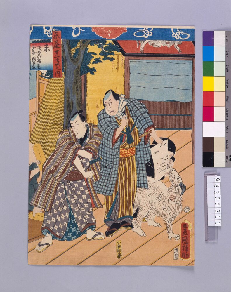 作品画像：楽屋十二支　未 茨原の藤兵衛・玉屋新兵衛