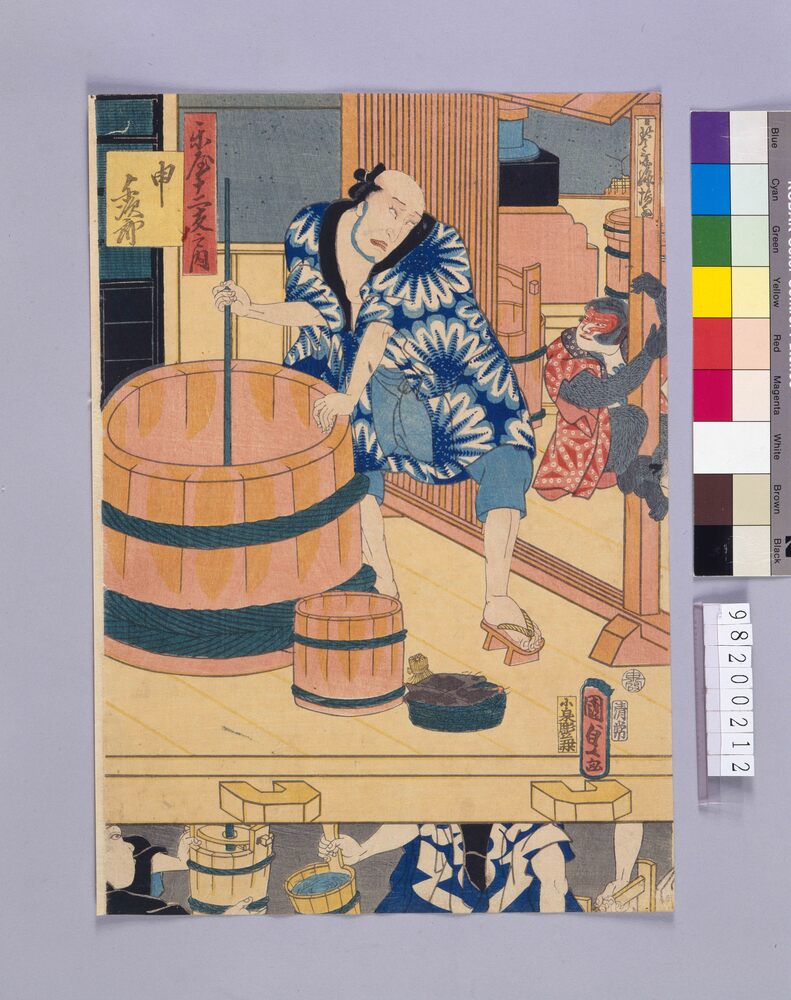 作品画像:楽屋十二支 申 与次郎