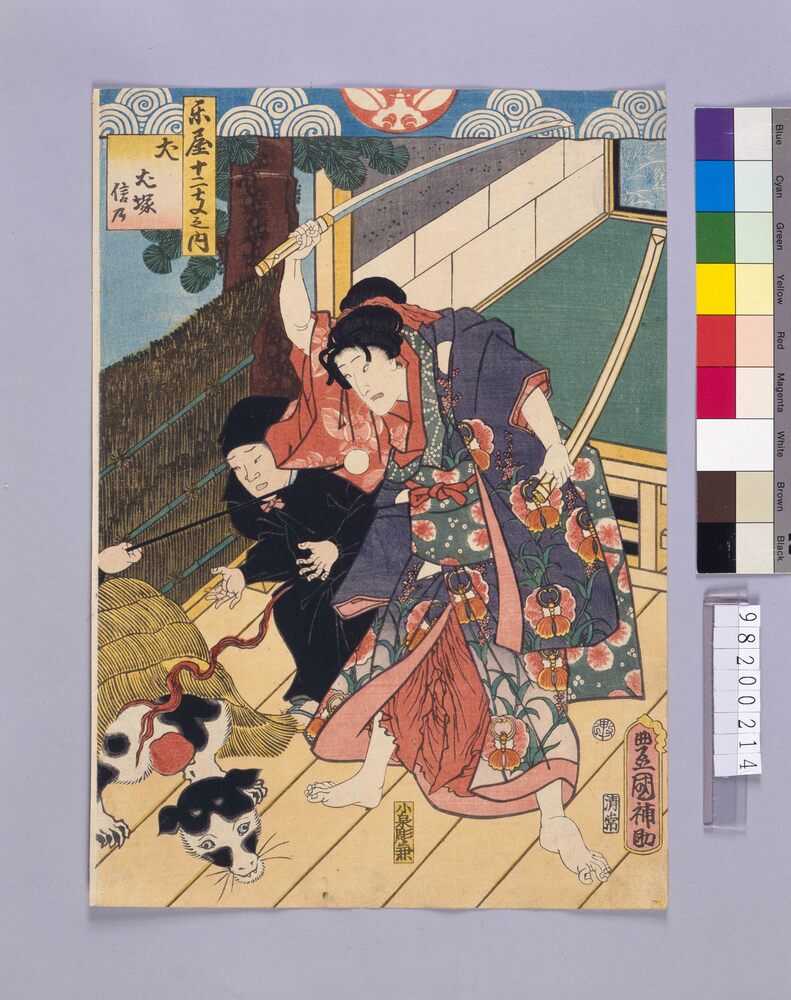 作品画像:楽屋十二支 犬 犬塚信乃