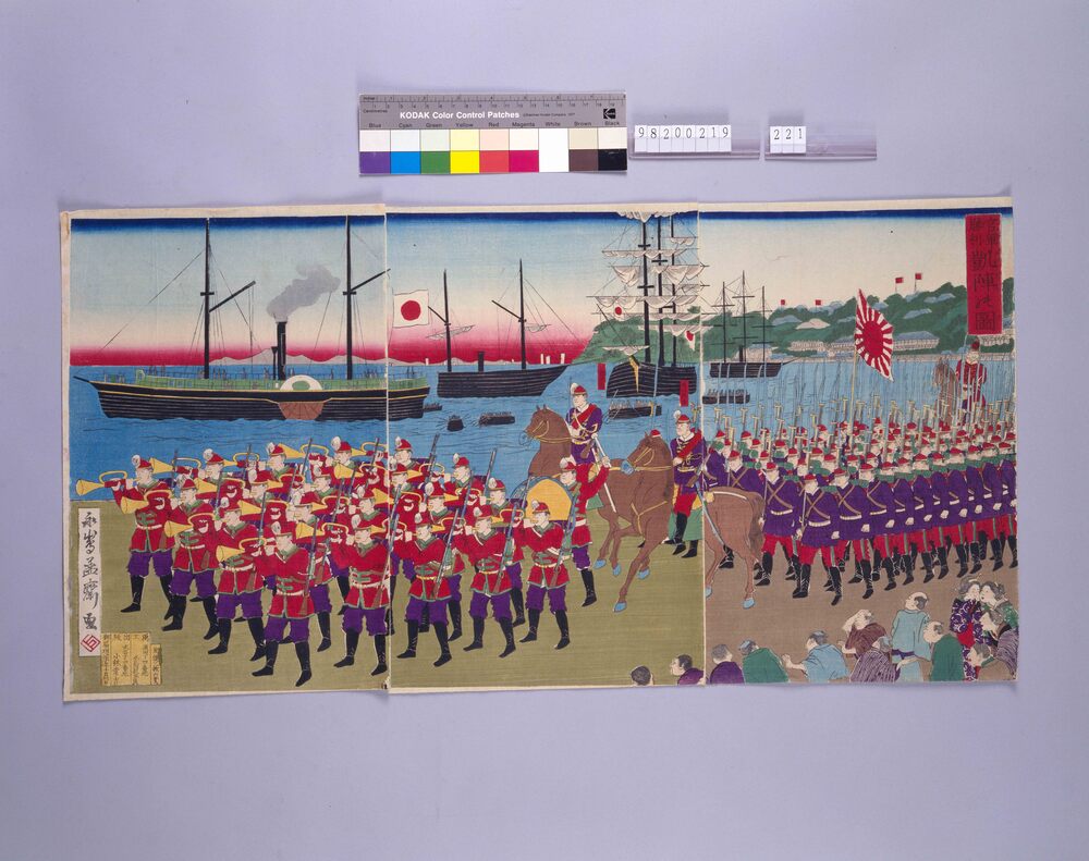 作品画像:官軍勝利凱陣の図