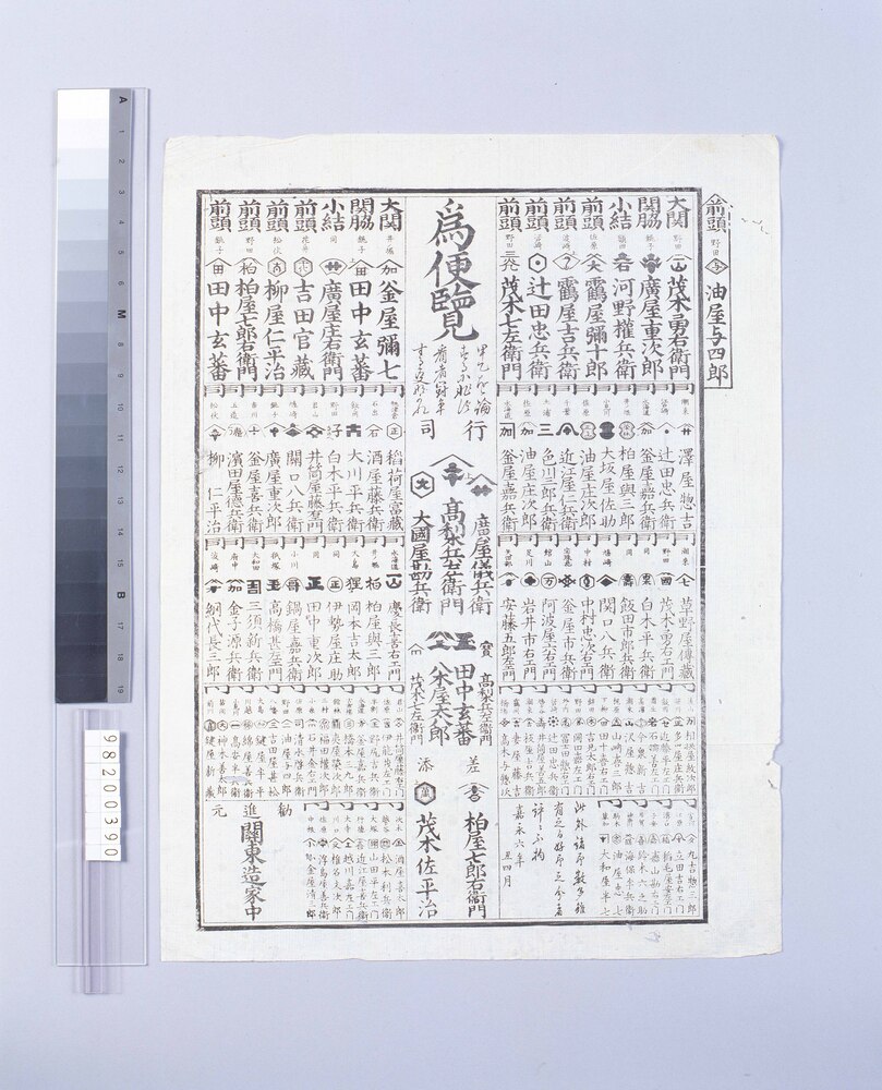 作品画像：関東醤油造番付
