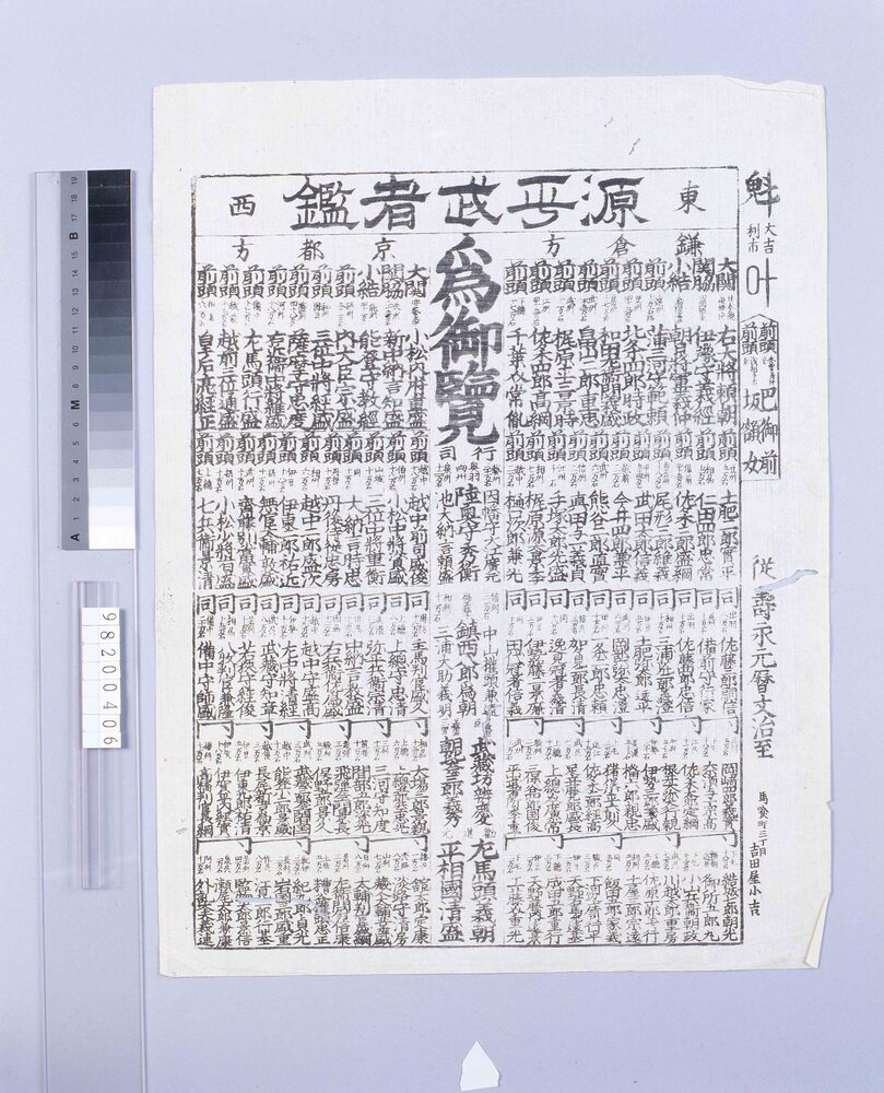 作品画像：源平武者鑑
