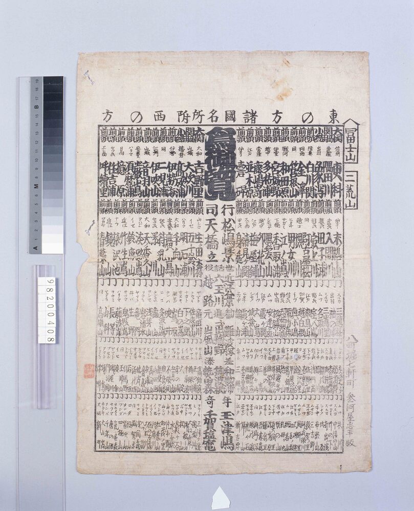 作品画像:諸国名所番付