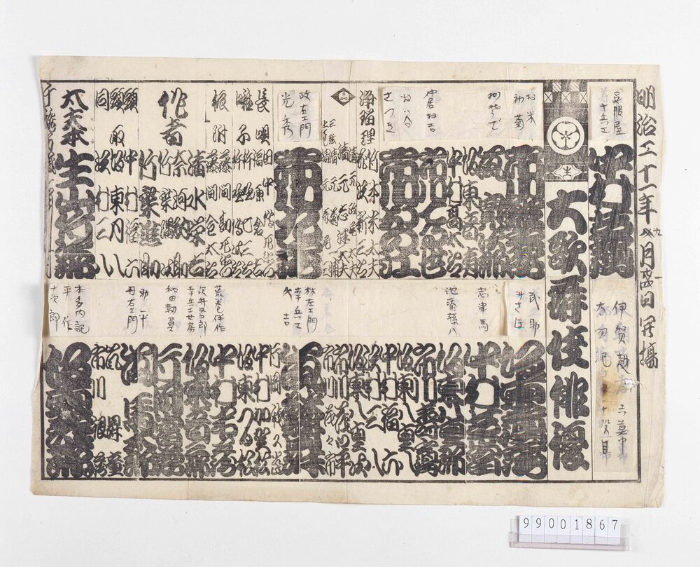 作品画像:辻番付「大歌舞伎俳優」