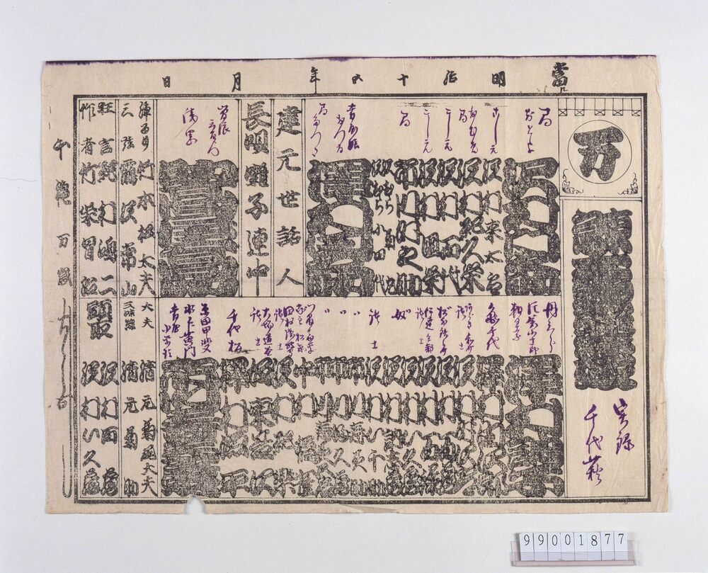 作品画像:辻番付「東京大歌舞伎」